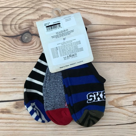 Vans Off The Wall 3 Pairs No Show Socks/Footies - Picture 2 of 12